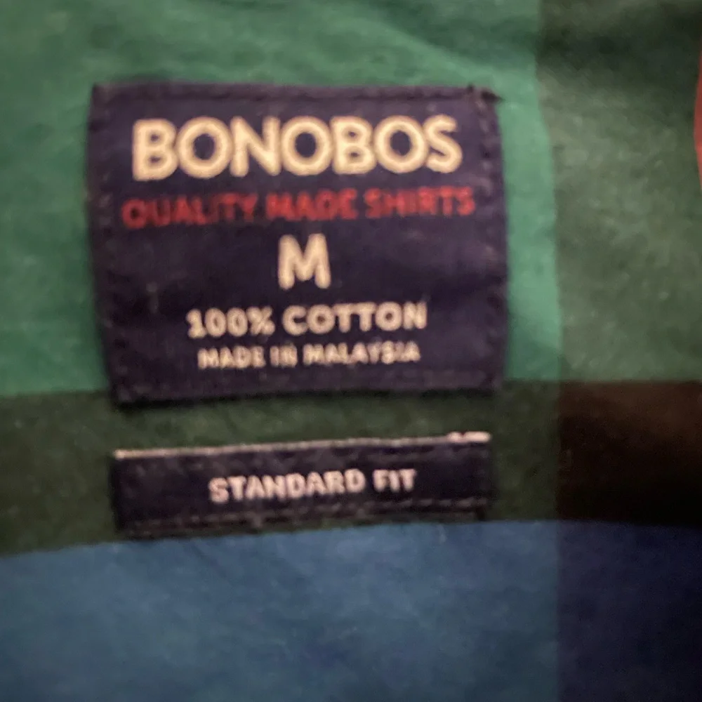 Bonobos Plaid Long Sleeve Button Down Dress Shirt Men’s Size Medium - Picture 3 of 6